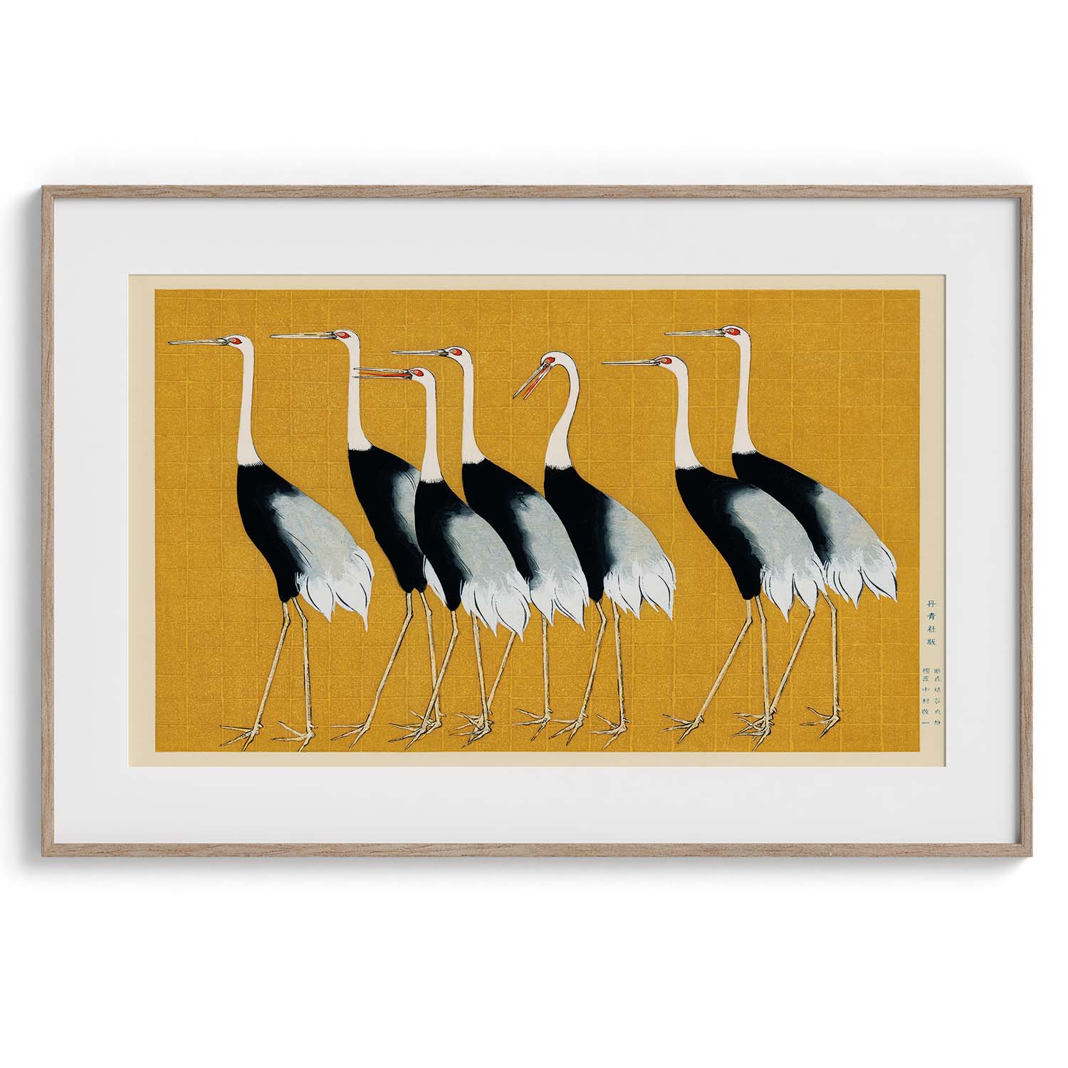 Golden Cranes Japanese Minimal Art