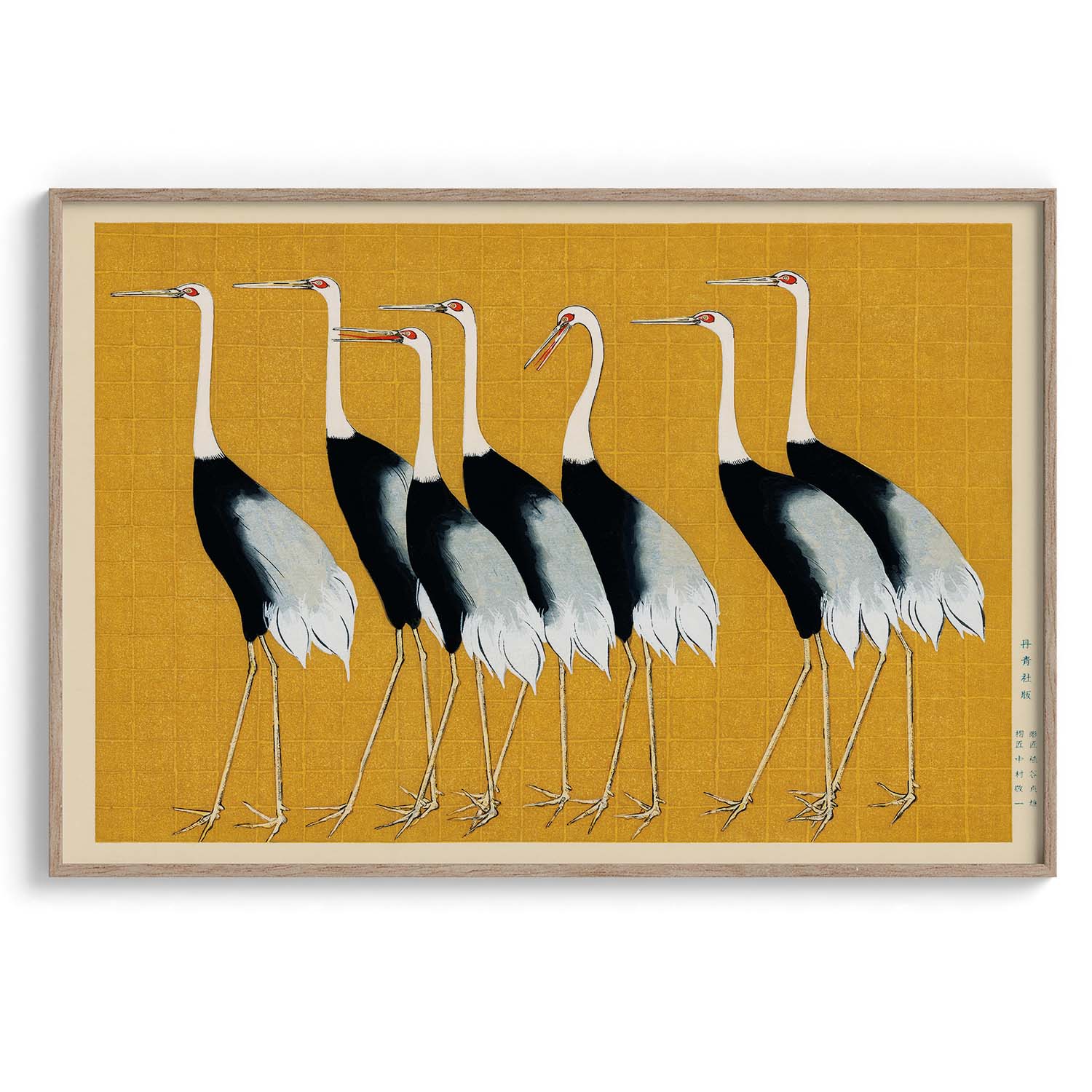 Golden Cranes Japanese Minimal Art