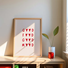 Good Food Good Mood Typography