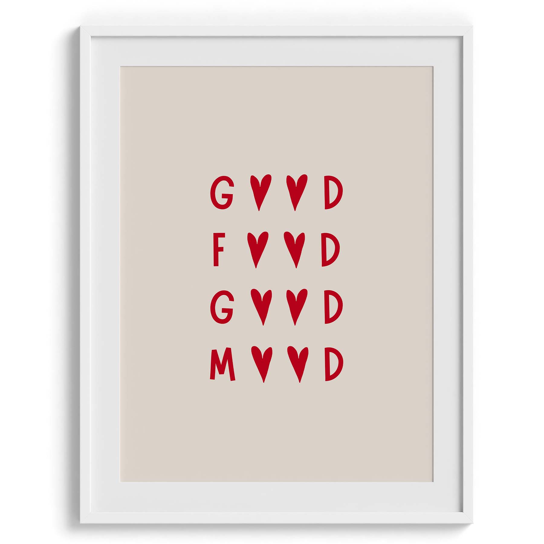 Good Food Good Mood Typography