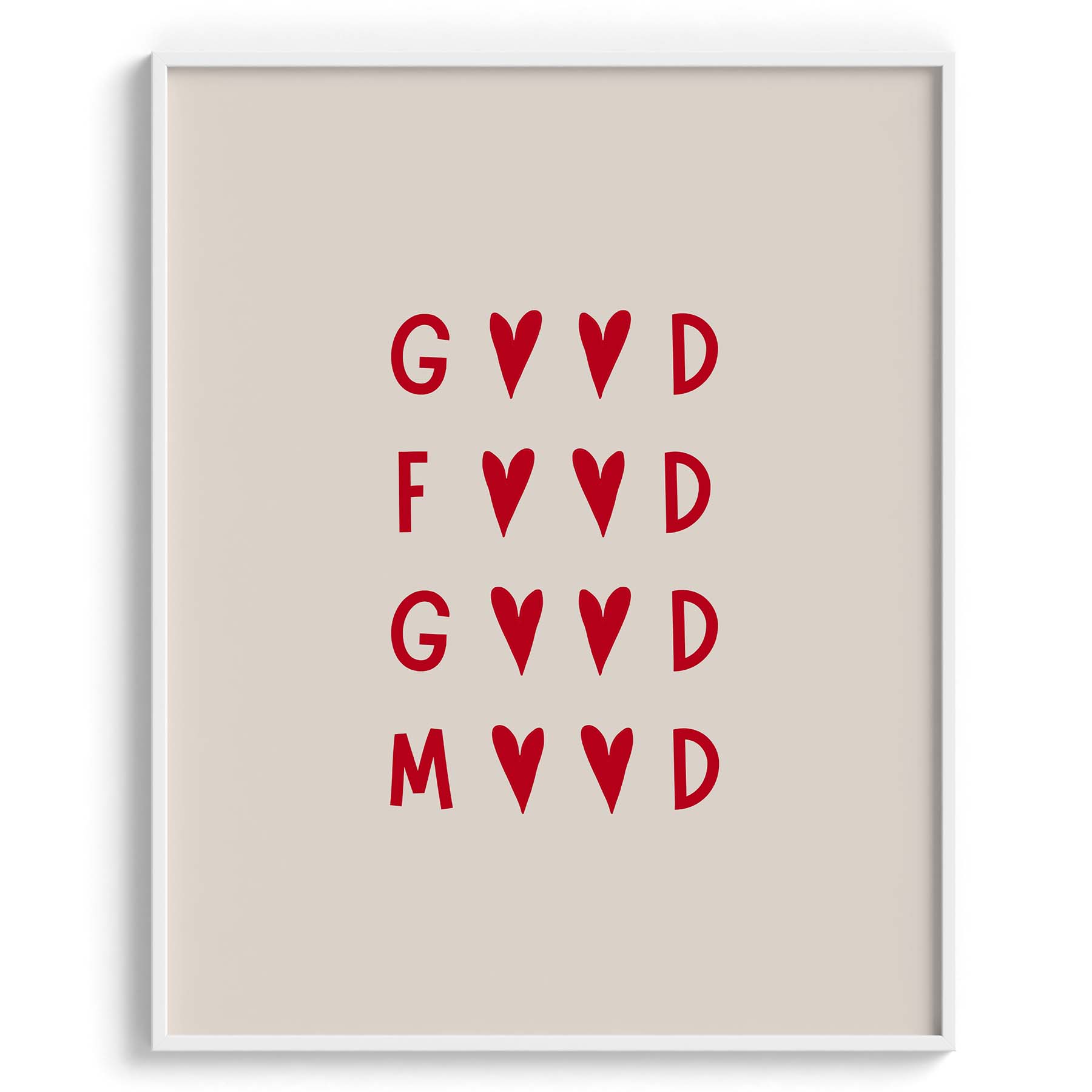 Good Food Good Mood Typography