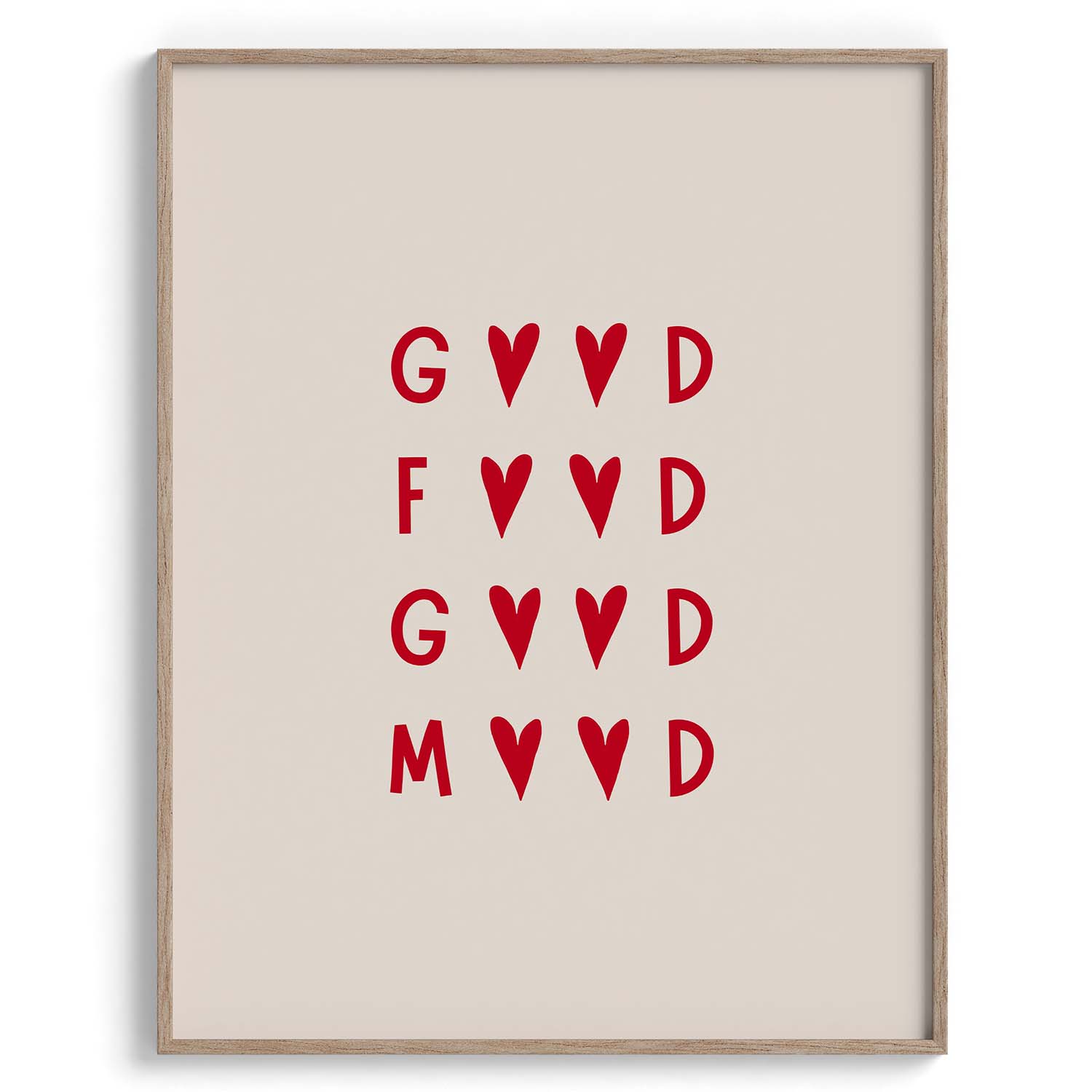 Good Food Good Mood Typography