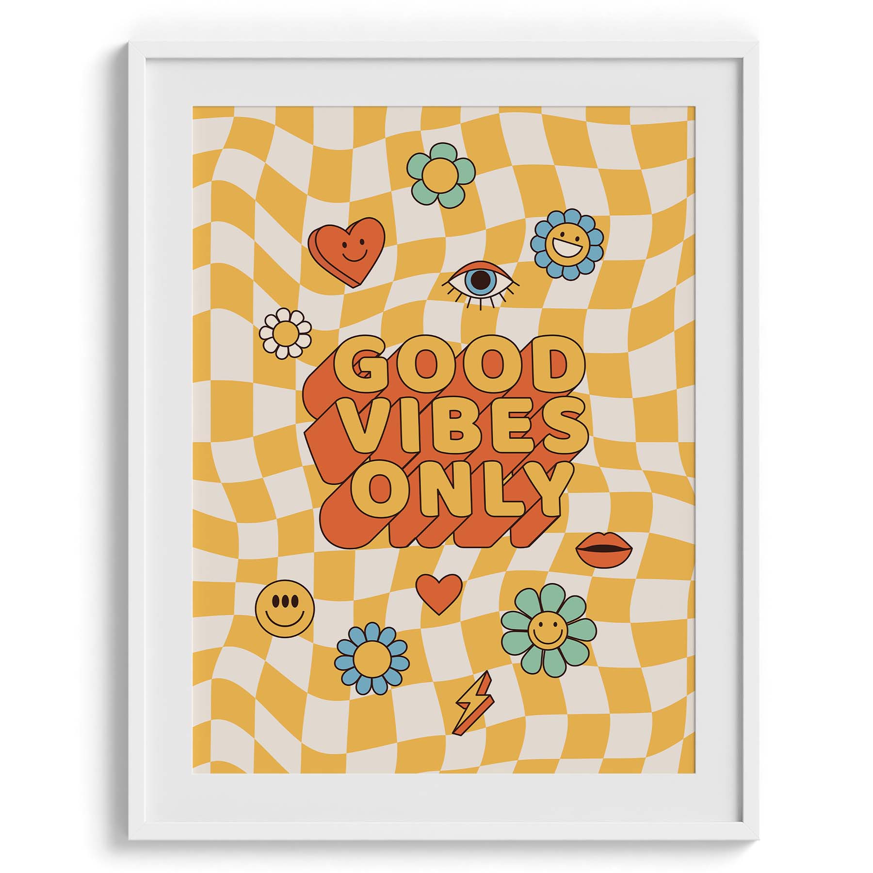 Good Vibes Only Retro Typography