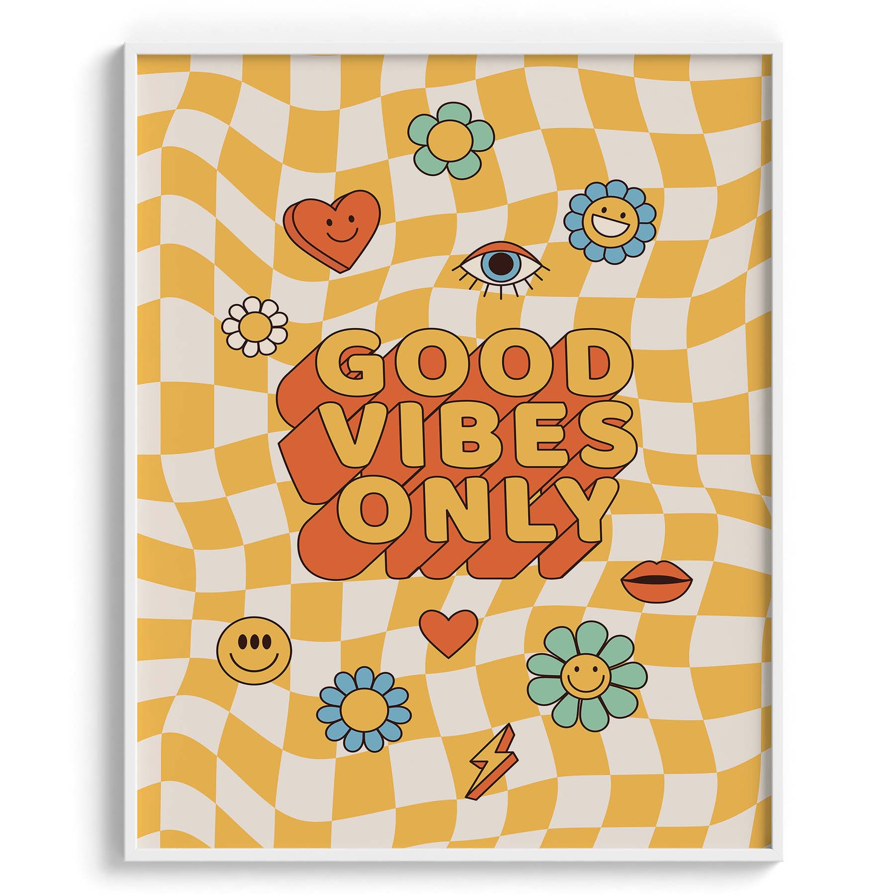 Good Vibes Only Retro Typography