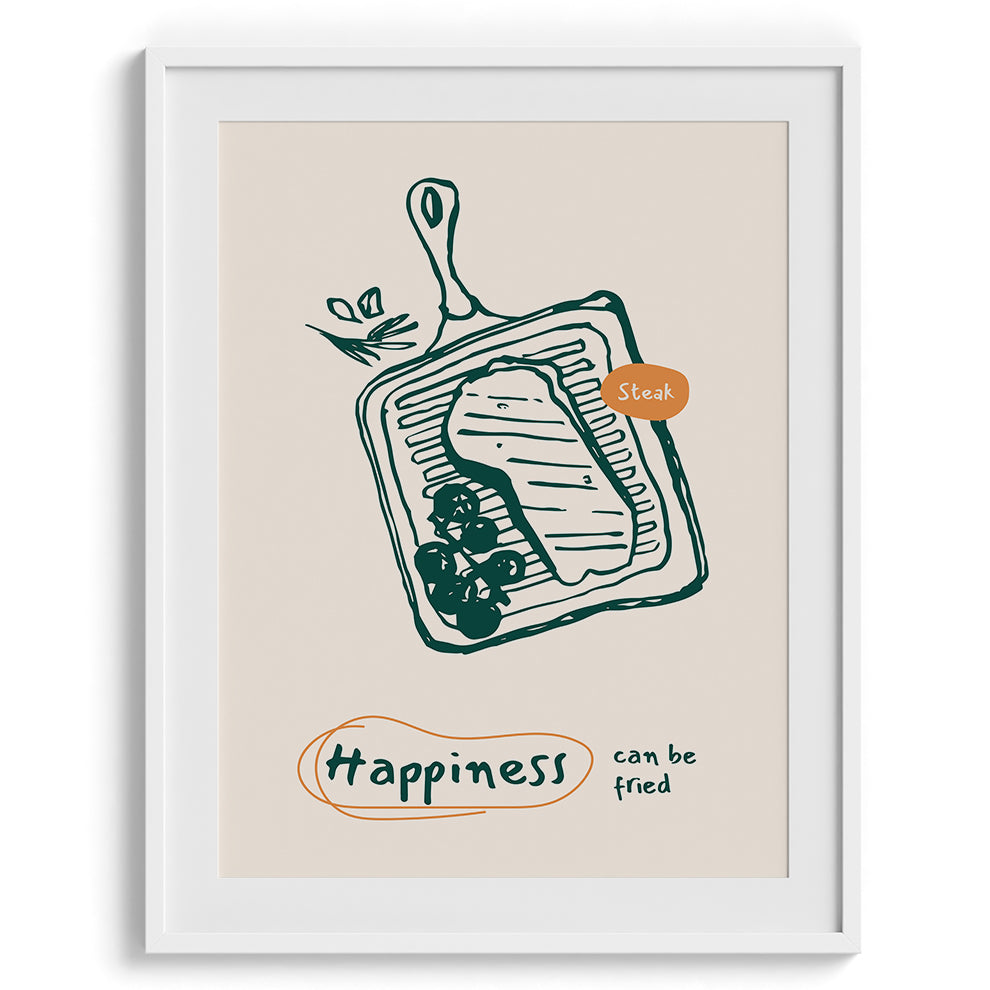 Happiness Can Be Fried Canvas Wall Paintings