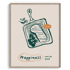 Happiness Can Be Fried Canvas Wall Paintings