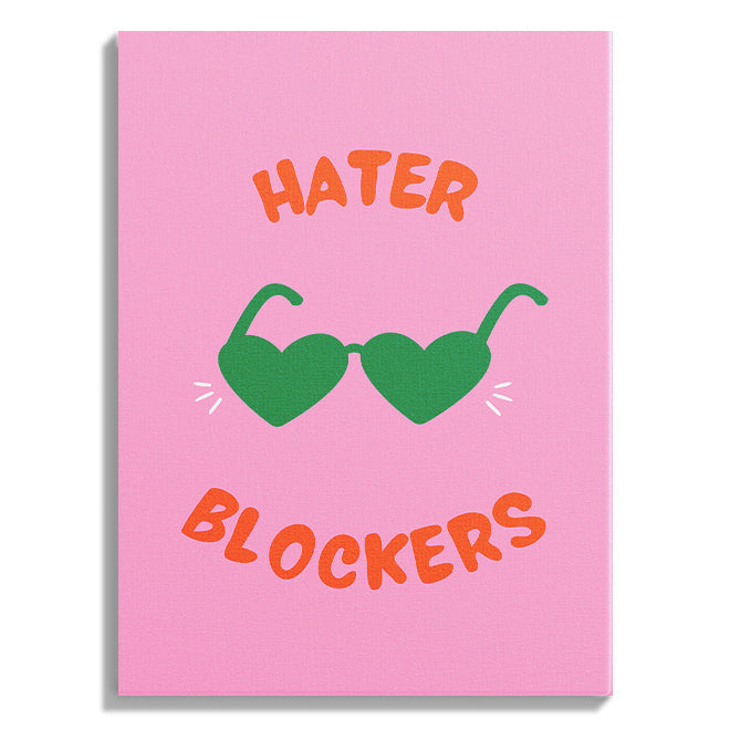 Hater Blockers Heart Shades Poster