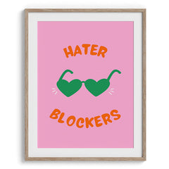 Hater Blockers Heart Shades Poster