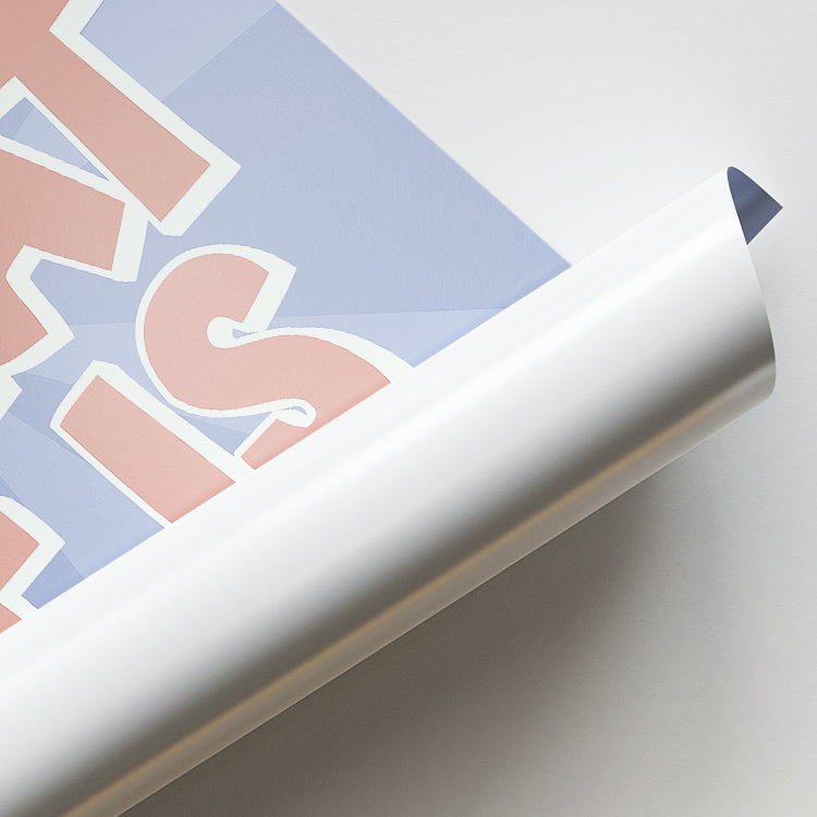 It Is What It Is Typography Poster