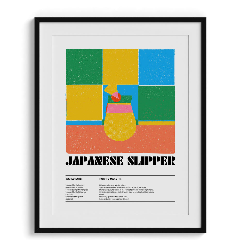 Japanese Slipper Canvas Wall Paintings