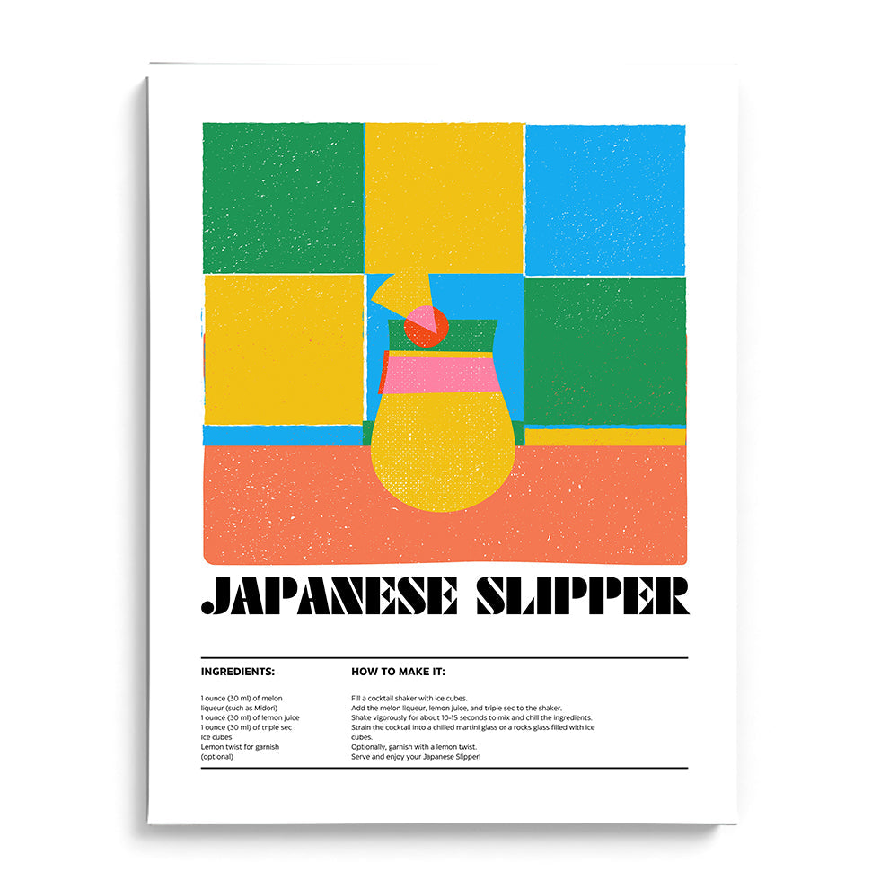 Japanese Slipper Canvas Wall Paintings