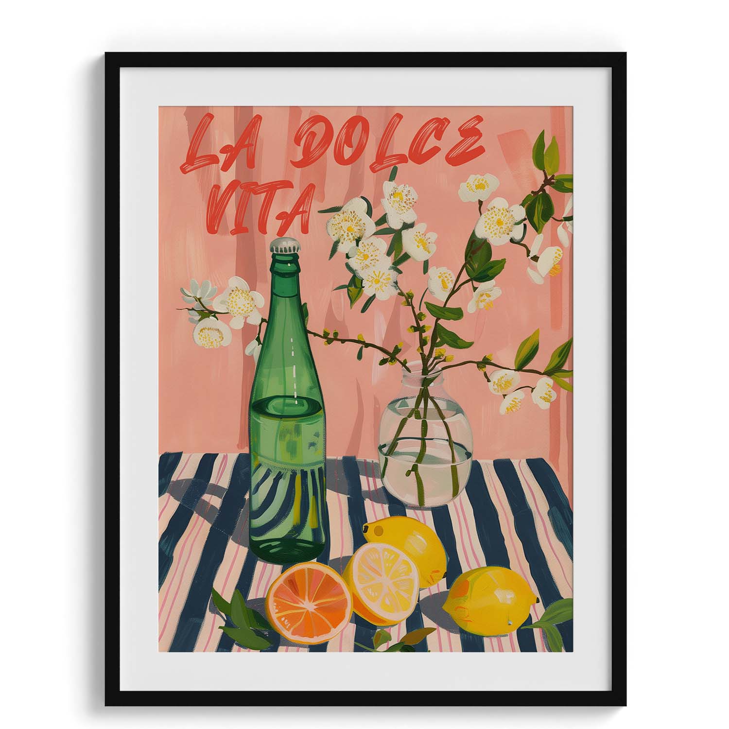 La Dolce Vita Lemon Soda Poster Wall Art Decor