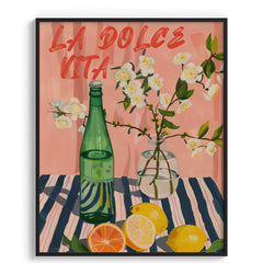 La Dolce Vita Lemon Soda Poster Wall Art Decor