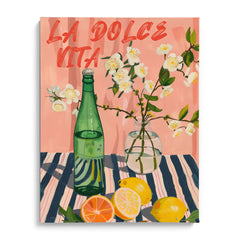 La Dolce Vita Lemon Soda Poster Wall Art Decor