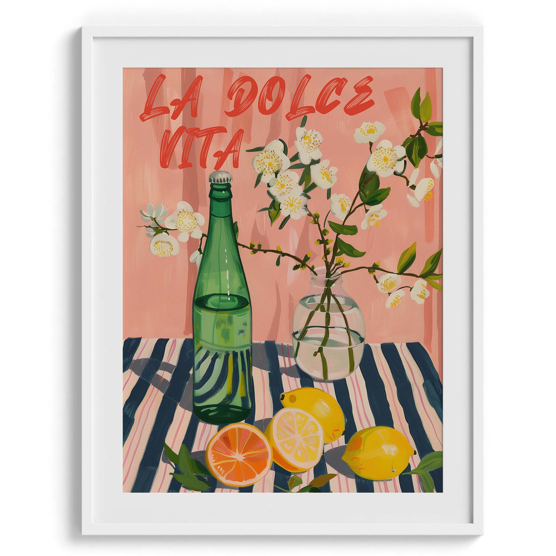 La Dolce Vita Lemon Soda Poster Wall Art Decor
