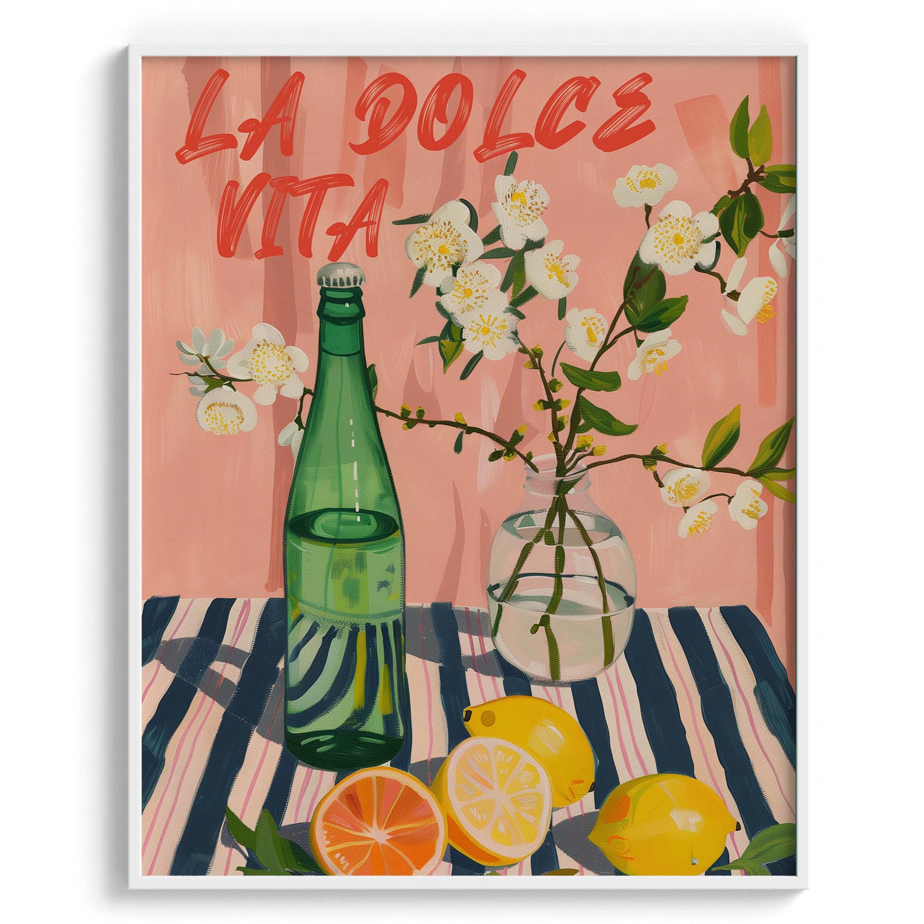 La Dolce Vita Lemon Soda Poster Wall Art Decor