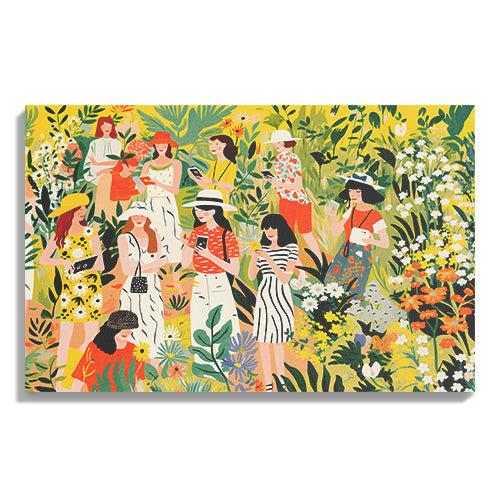 Ladies in Bloom – Garden Gathering Illustration