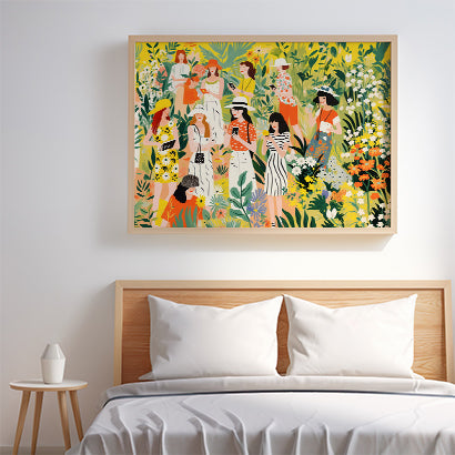 Ladies in Bloom – Garden Gathering Illustration