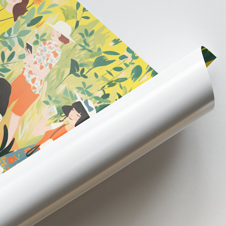 Ladies in Bloom – Garden Gathering Illustration