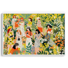 Ladies in Bloom – Garden Gathering Illustration