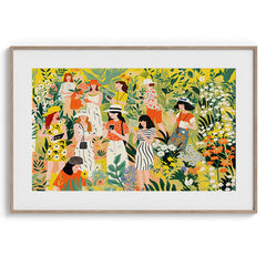 Ladies in Bloom – Garden Gathering Illustration