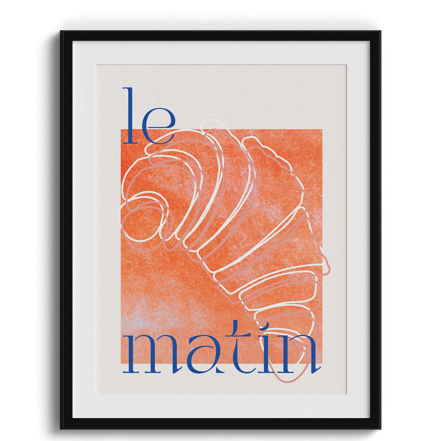 Le Matin Croissant Canvas Wall Art