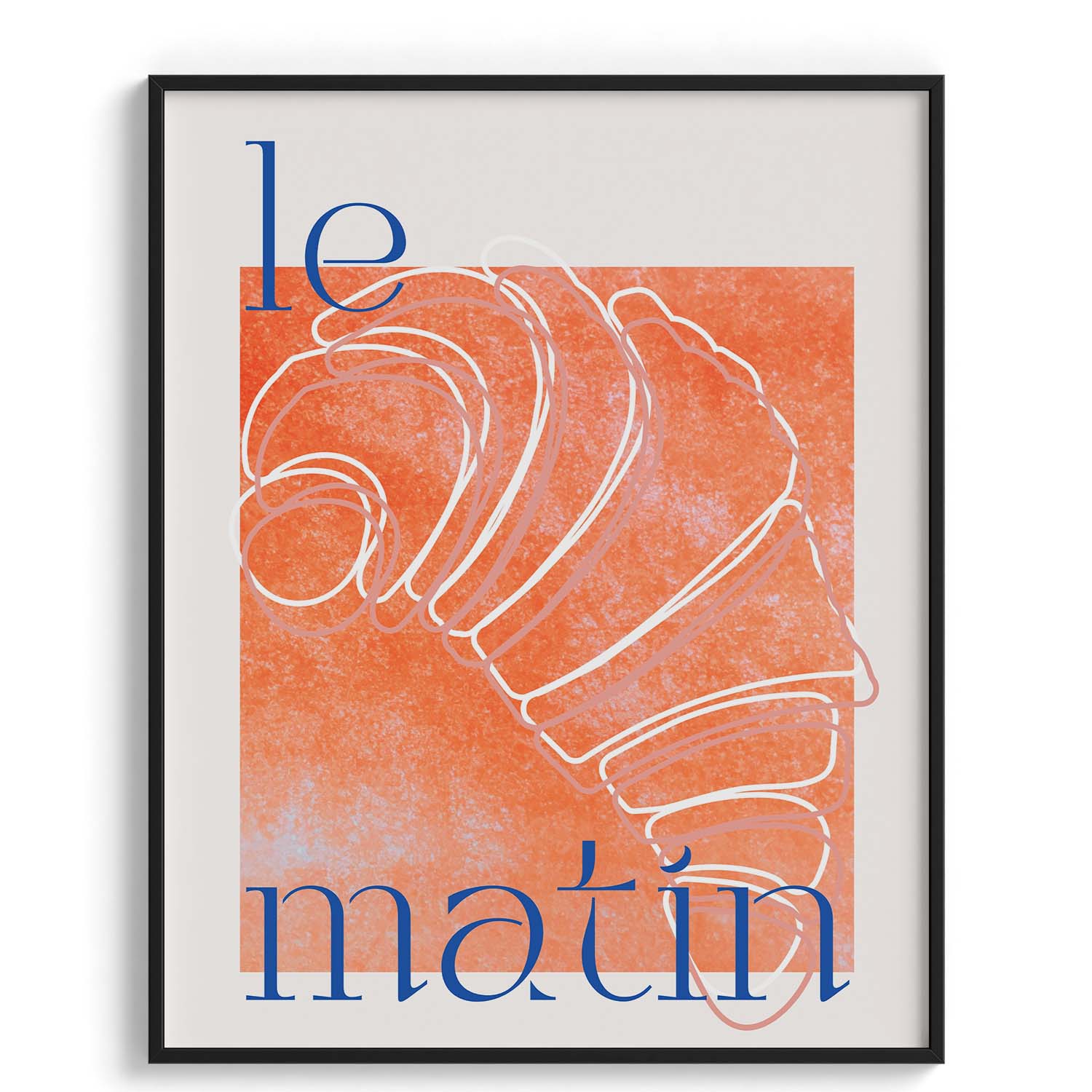 Le Matin Croissant Canvas Wall Art