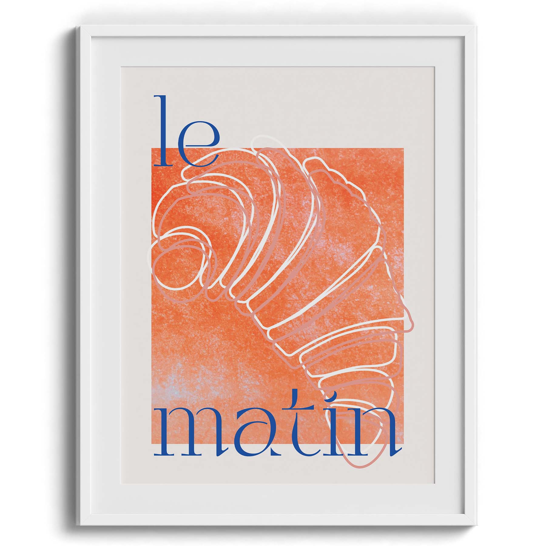 Le Matin Croissant Canvas Wall Art