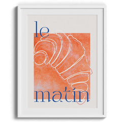 Le Matin Croissant Canvas Wall Art