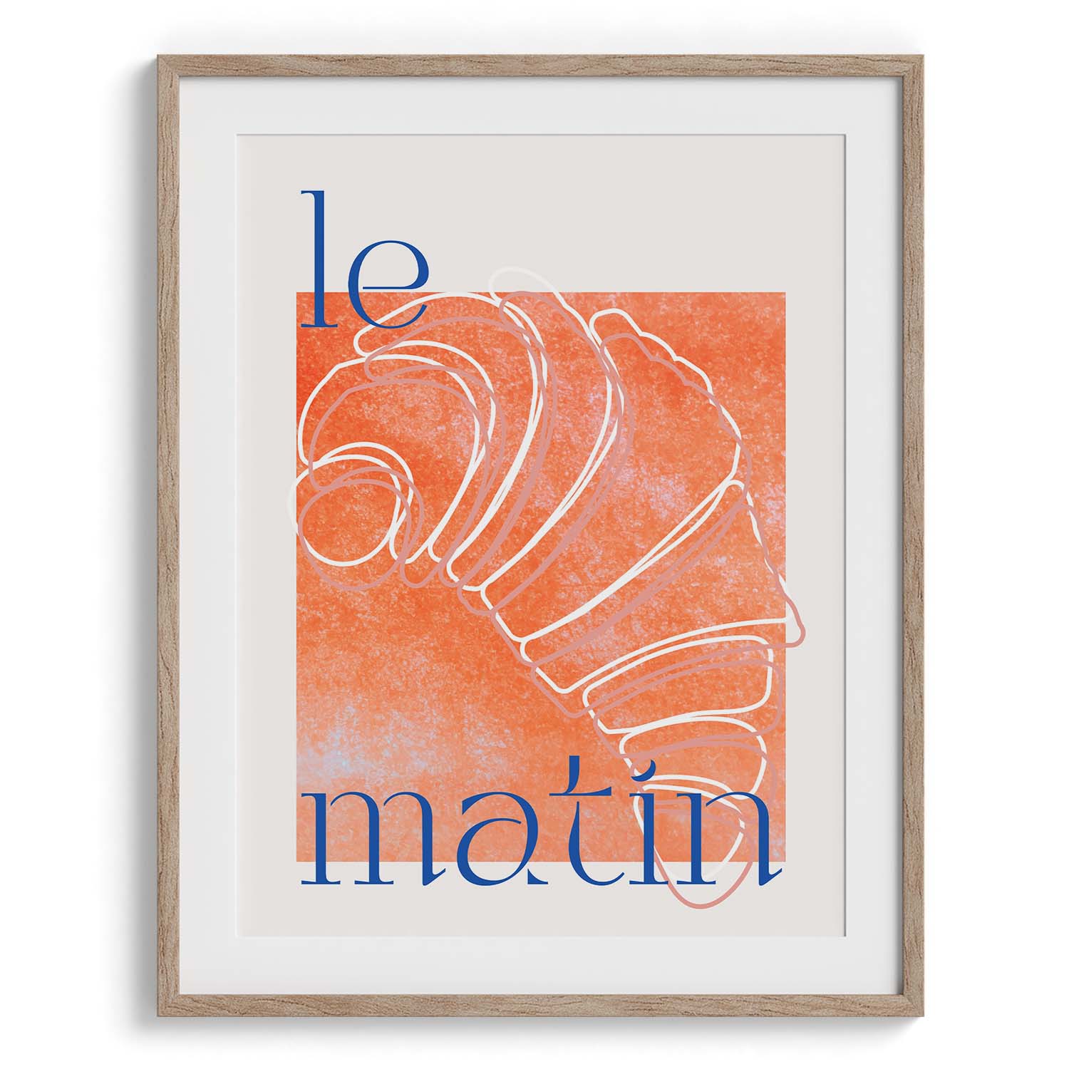Le Matin Croissant Canvas Wall Art