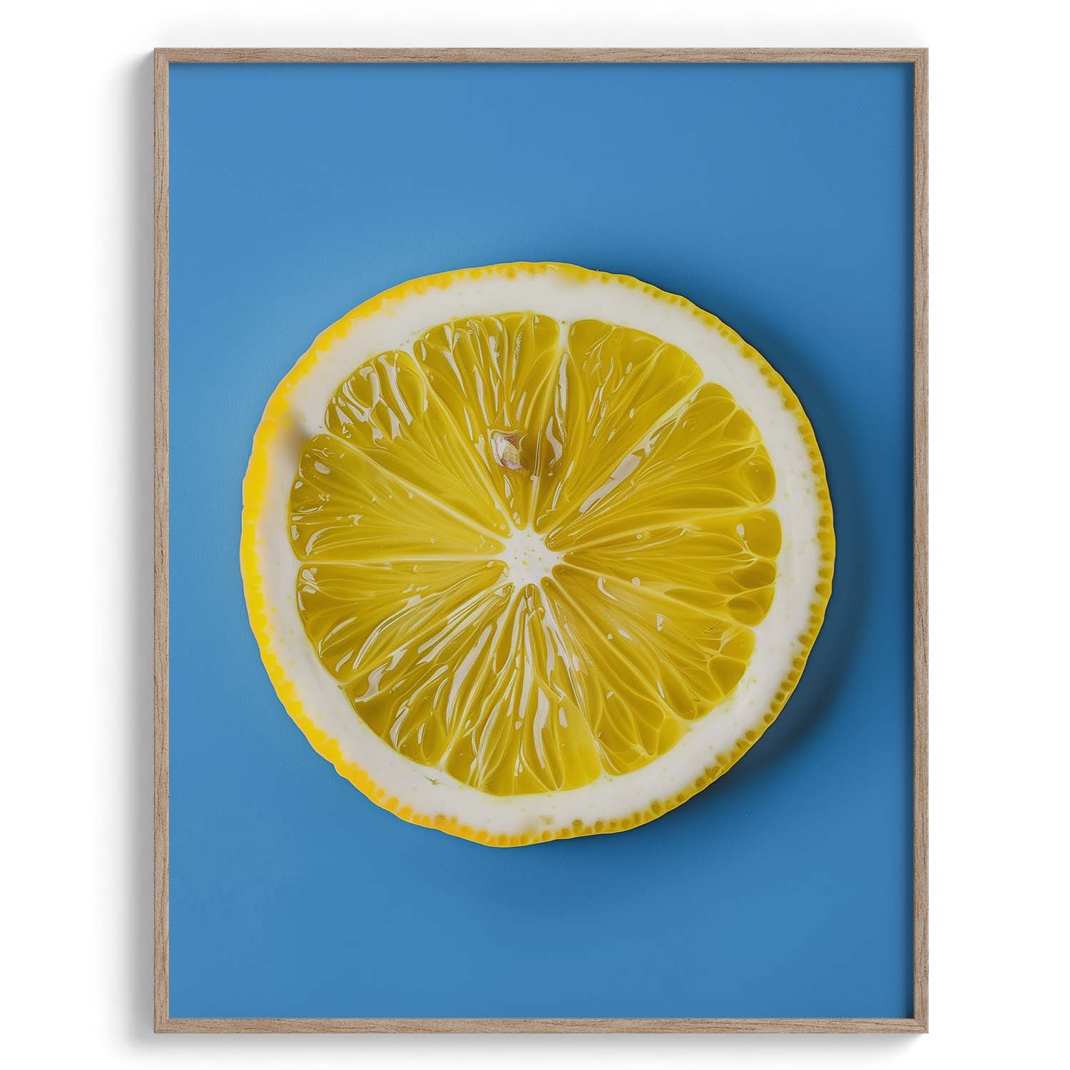 Lemon Slice Minimalist Wall Art Decor