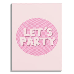Let’s Party Disco Ball Poster
