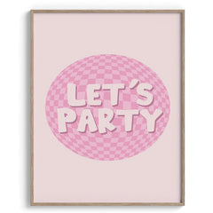 Let’s Party Disco Ball Poster