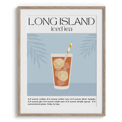 Long Island Iced Tea Wall Painting For Cafe