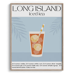 Long Island Iced Tea Wall Painting For Cafe
