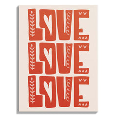 Love Love Love Bold Typography