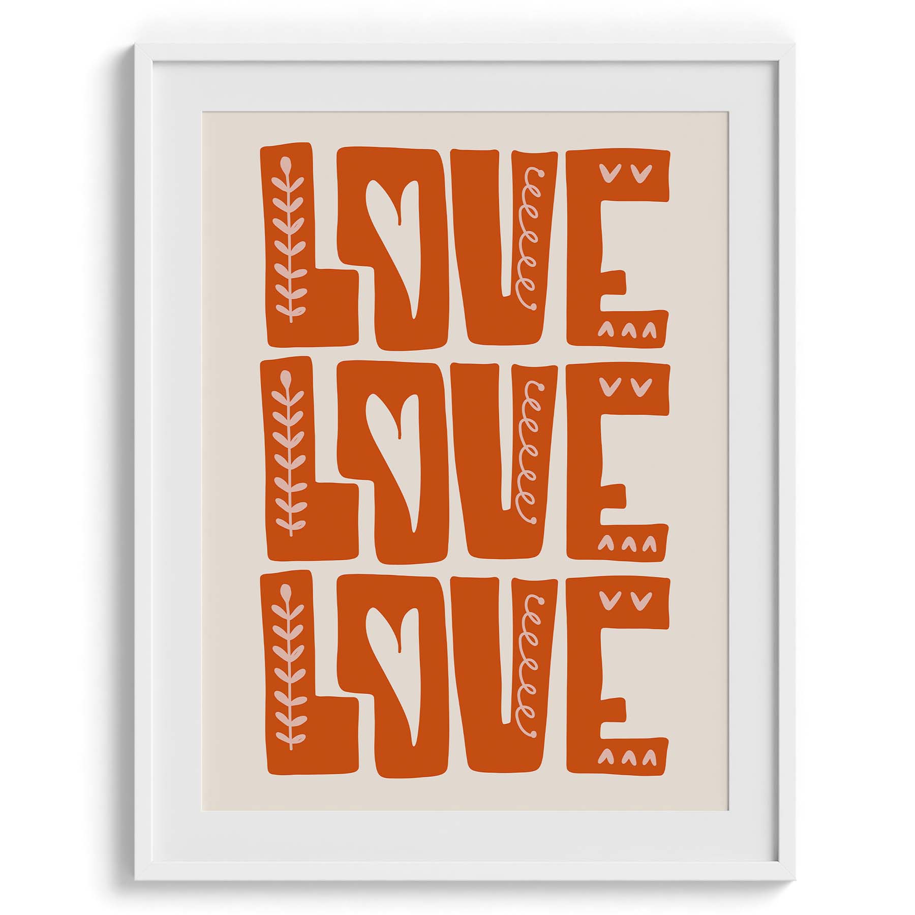 Love Love Love Bold Typography