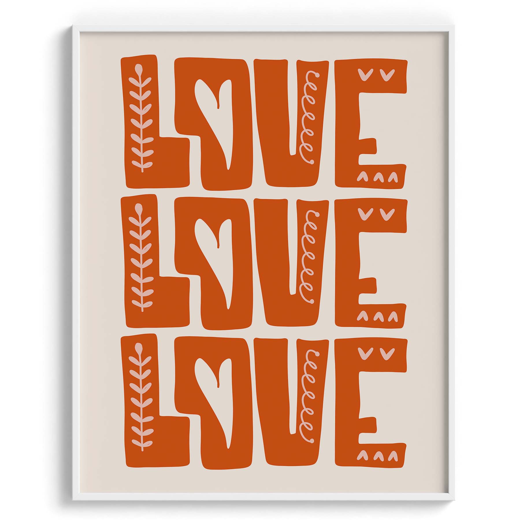 Love Love Love Bold Typography