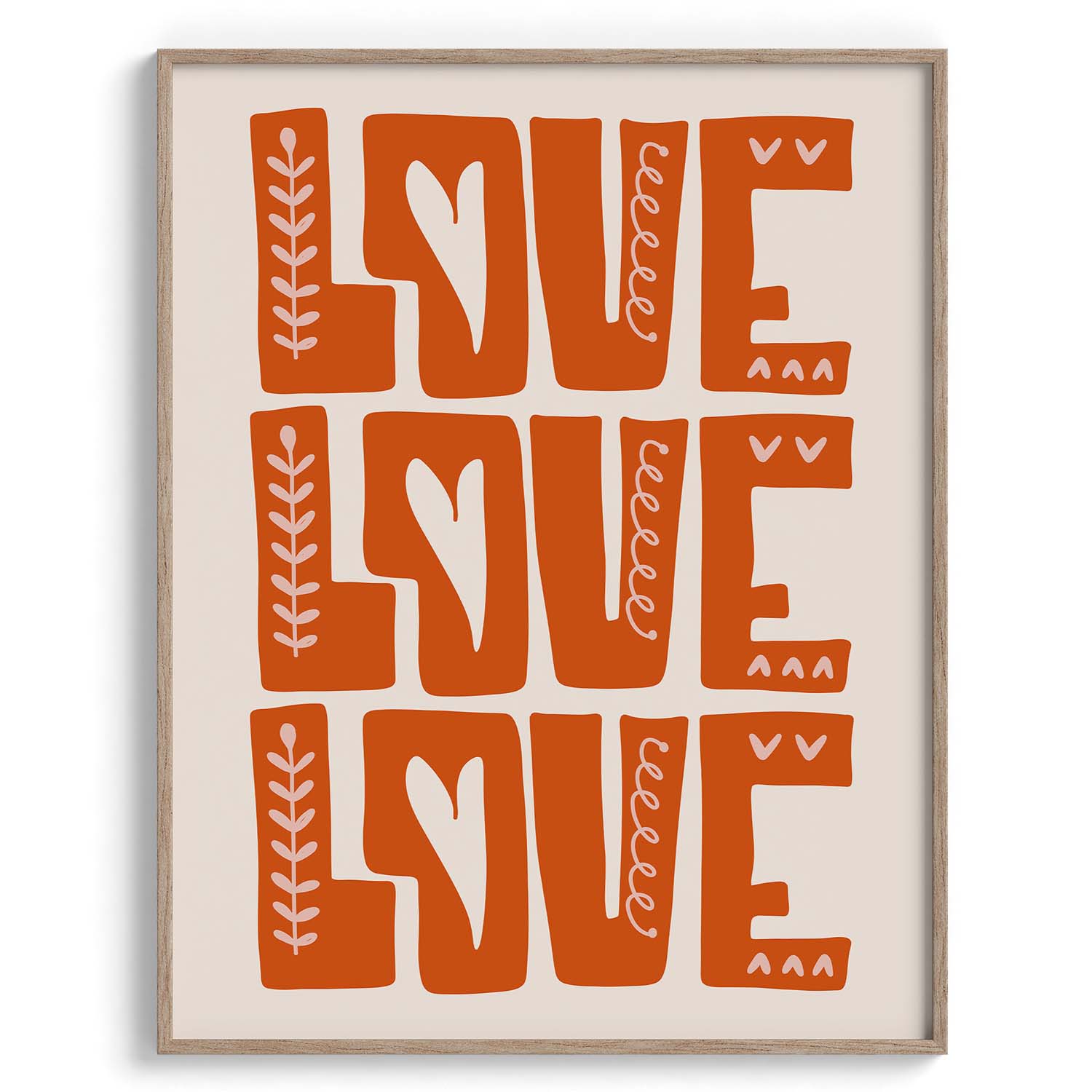 Love Love Love Bold Typography