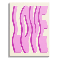 Love Love Love Typography Poster