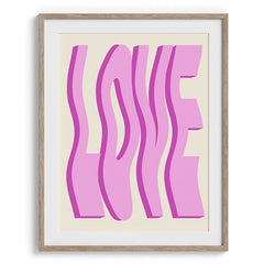 Love Love Love Typography Poster