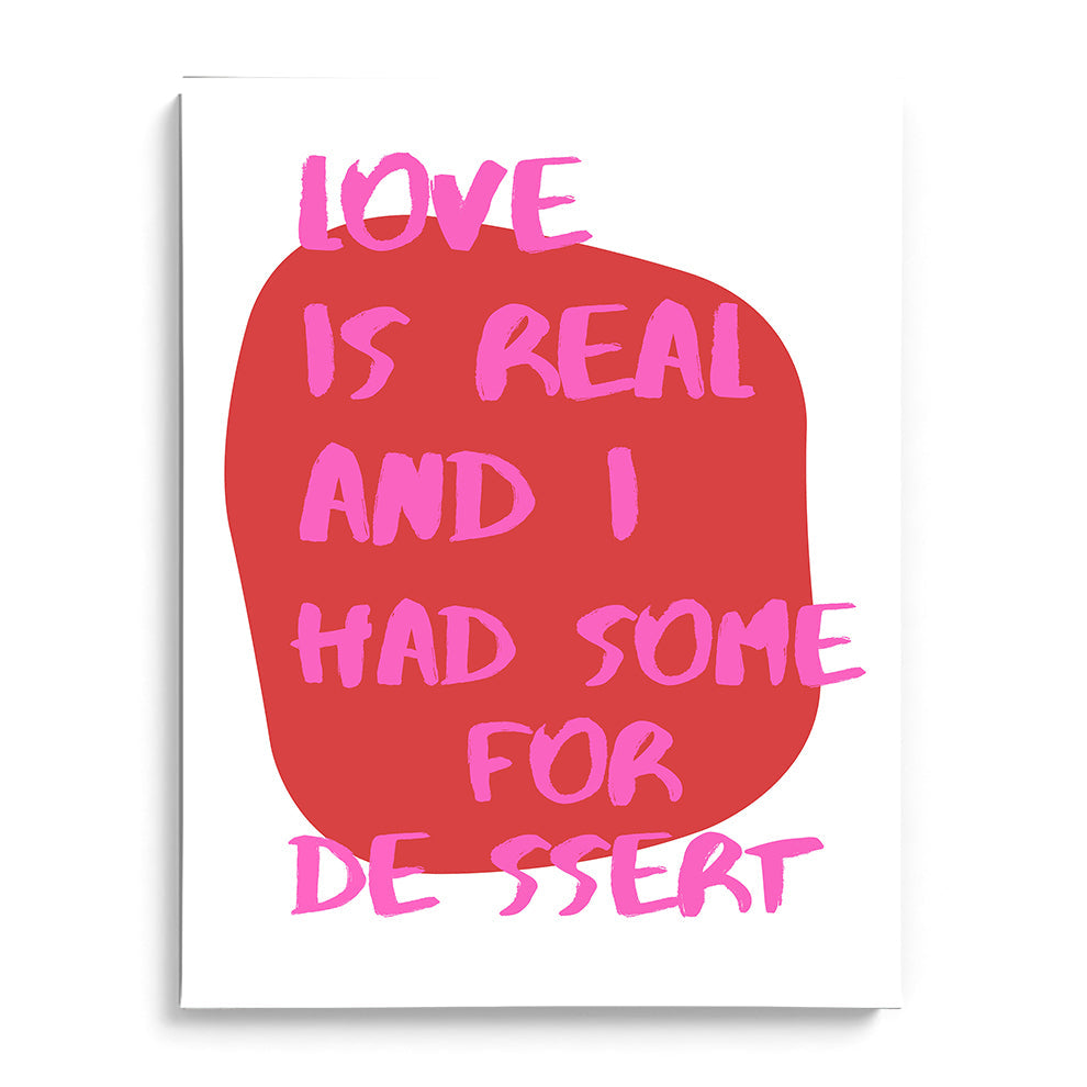 Love is Dessert Modern Wall Art