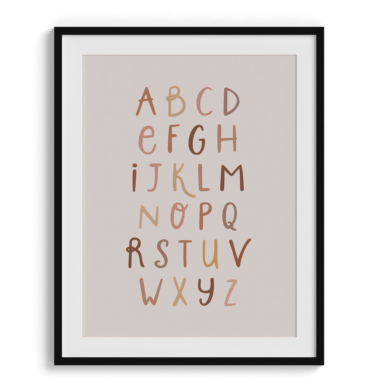 Lowercase Alphabet Kids Poster