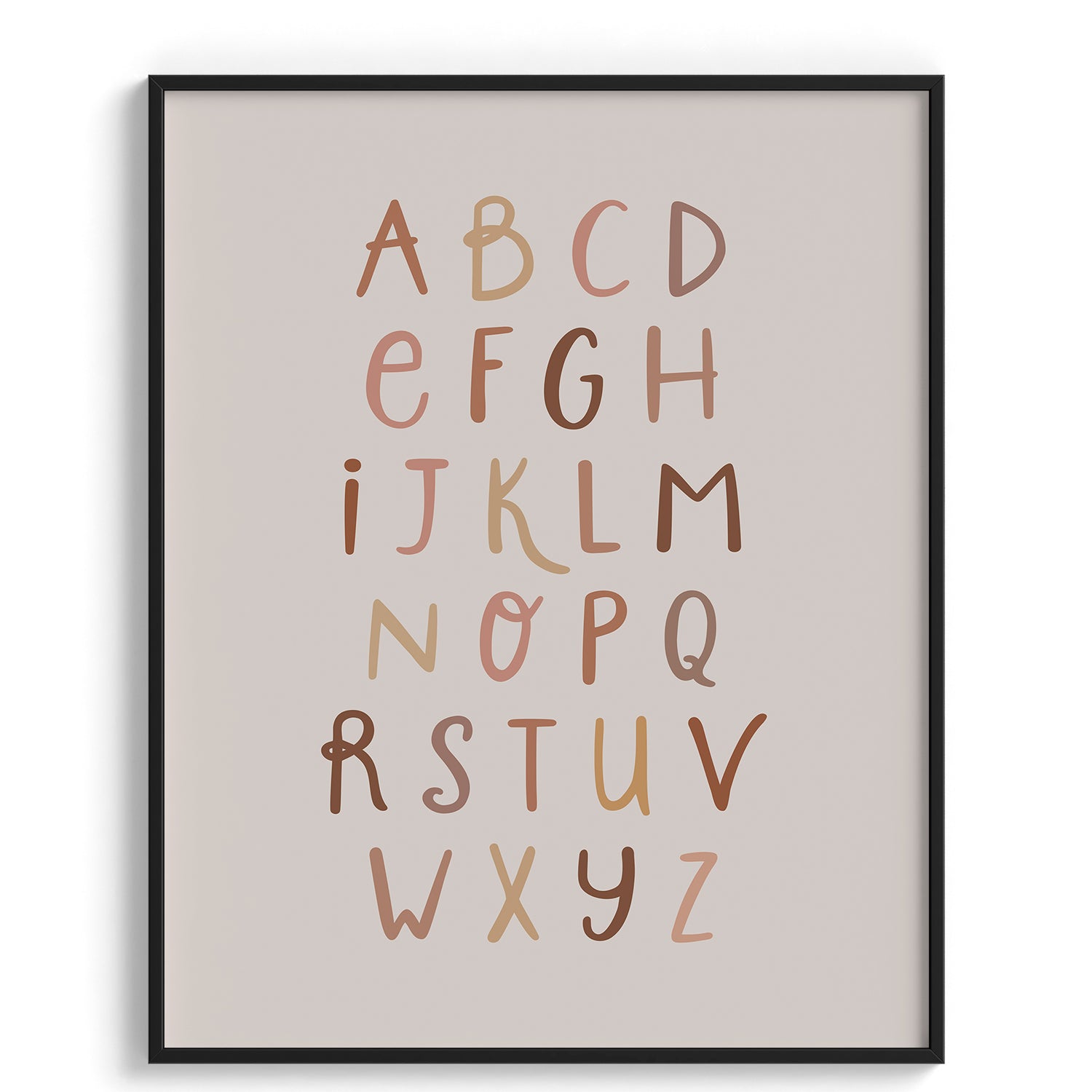 Lowercase Alphabet Kids Poster