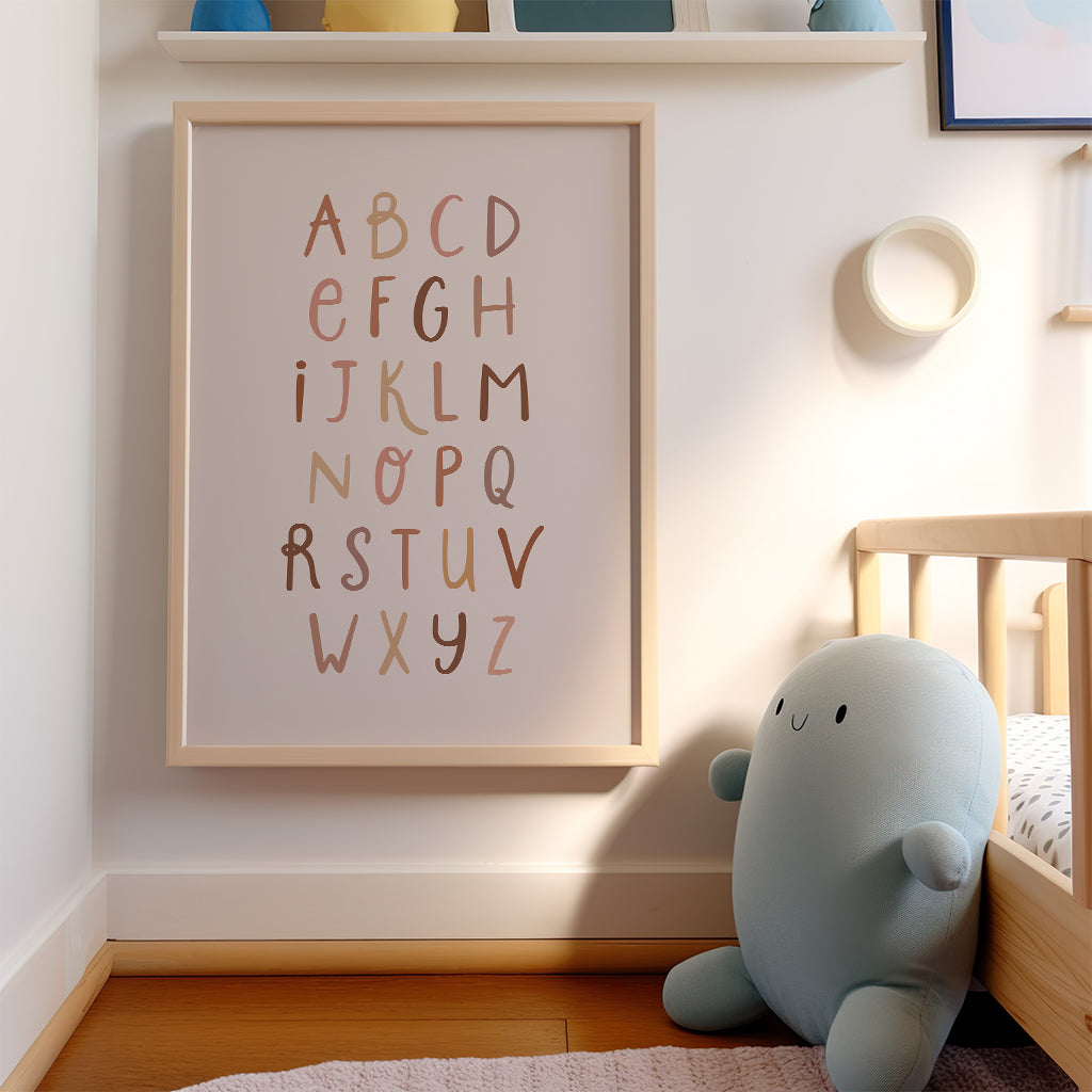 Lowercase Alphabet Kids Poster