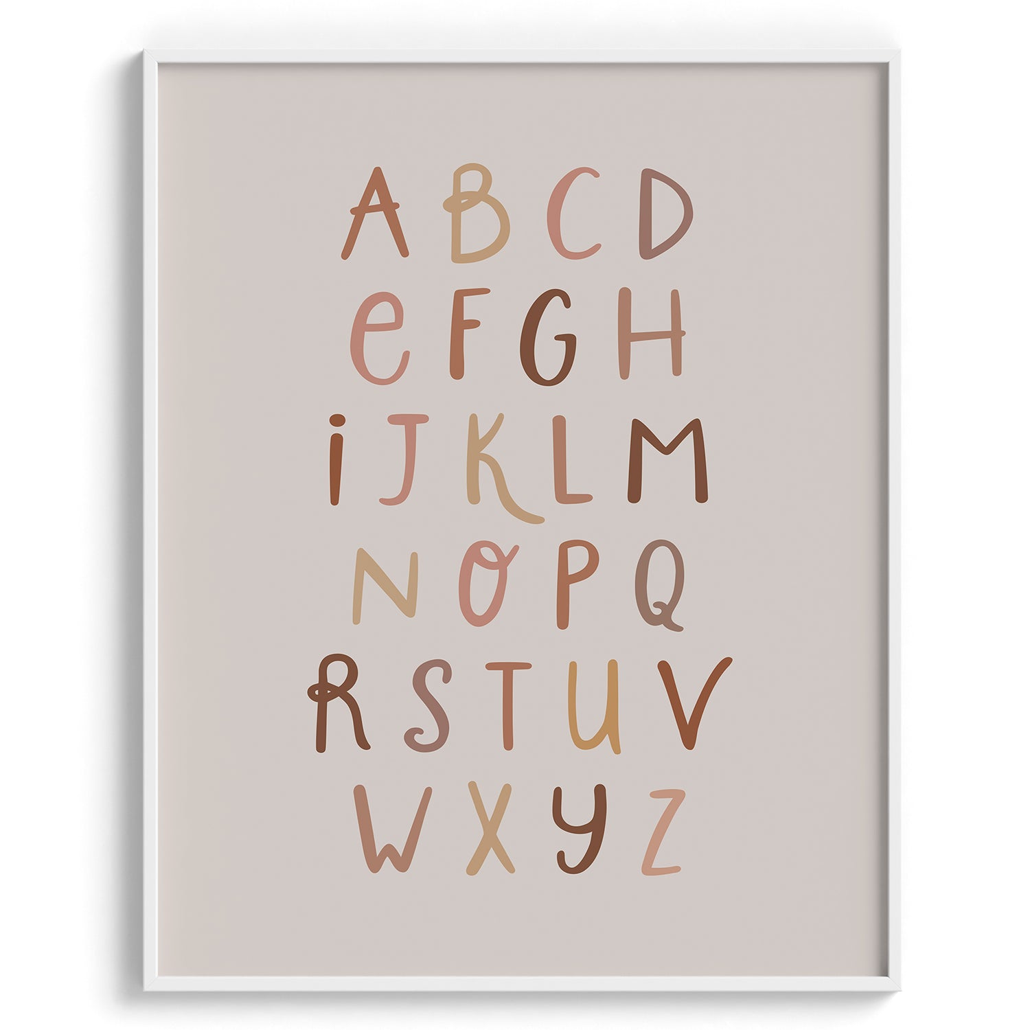 Lowercase Alphabet Kids Poster