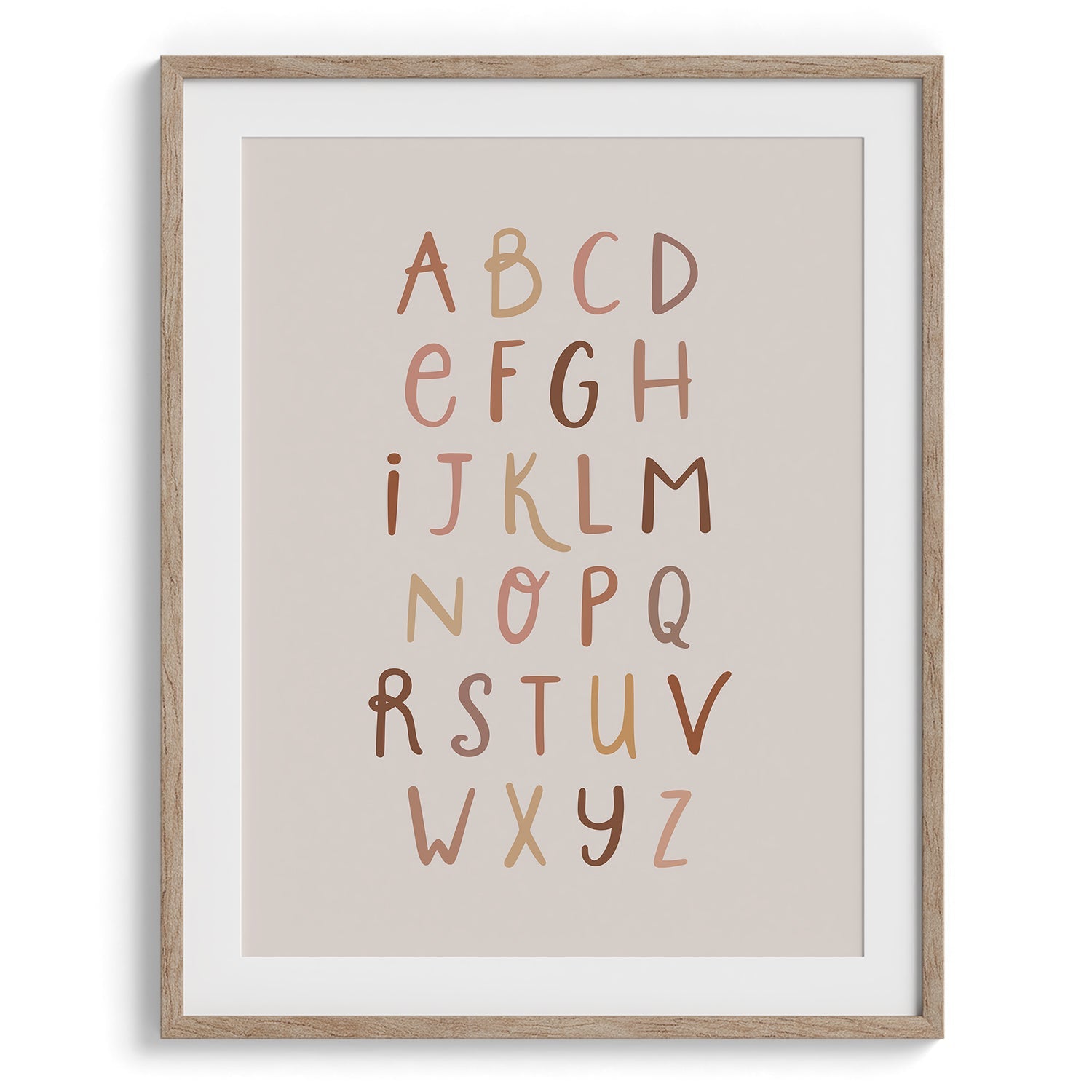 Lowercase Alphabet Kids Poster