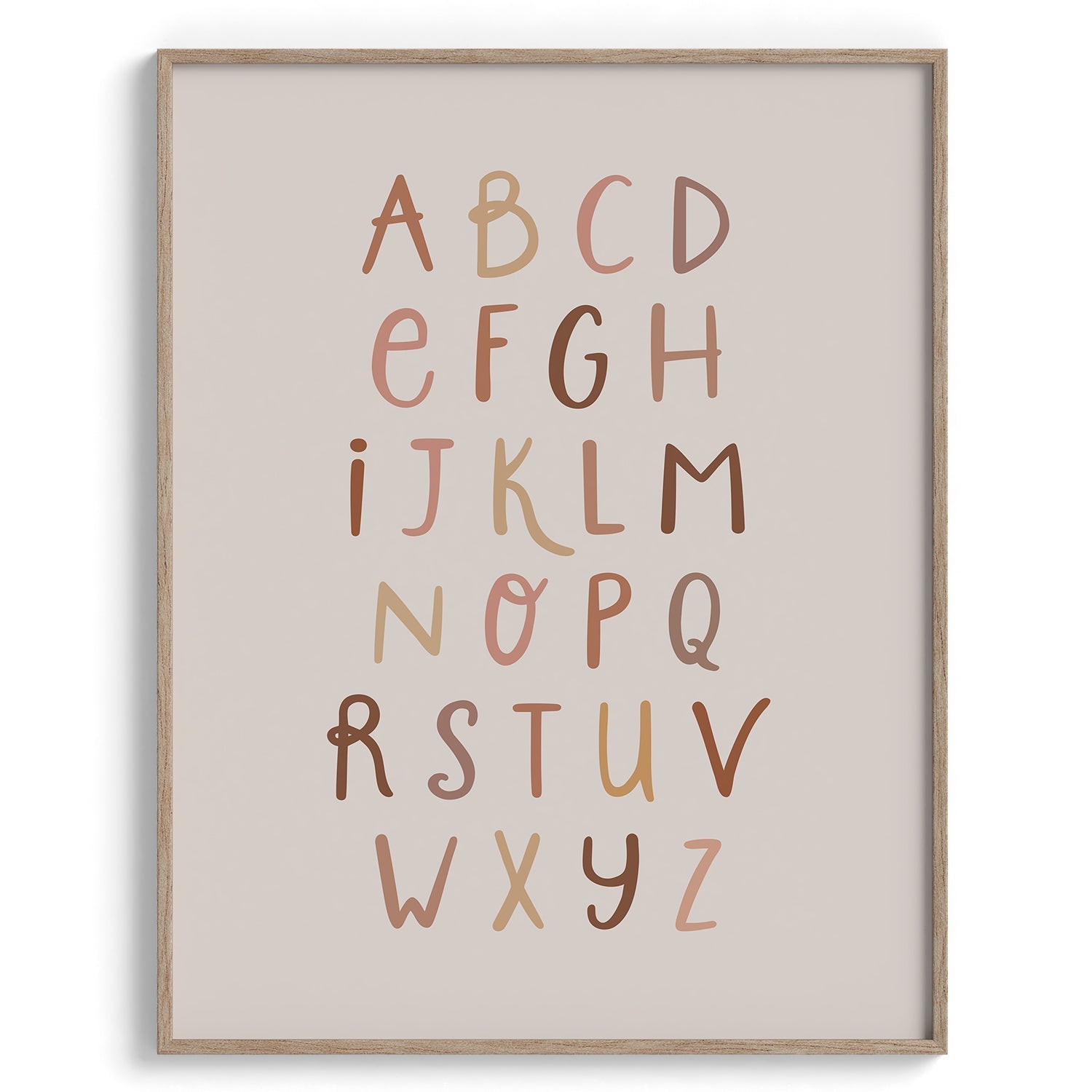Lowercase Alphabet Kids Poster