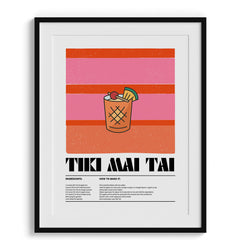 Mai Tai Island Mix Wall Painting For Cafe