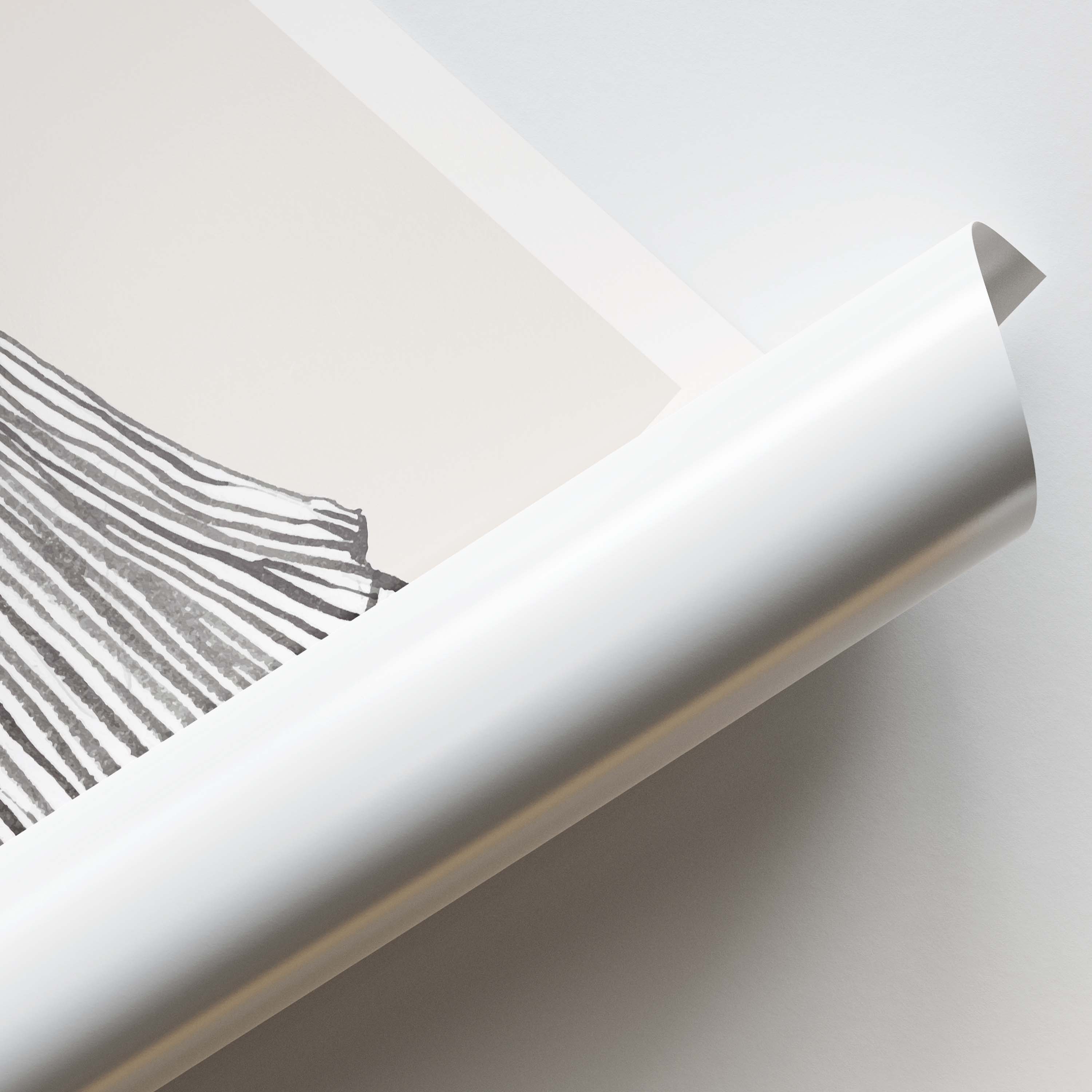 Minimalist Woman in Green & Stripes